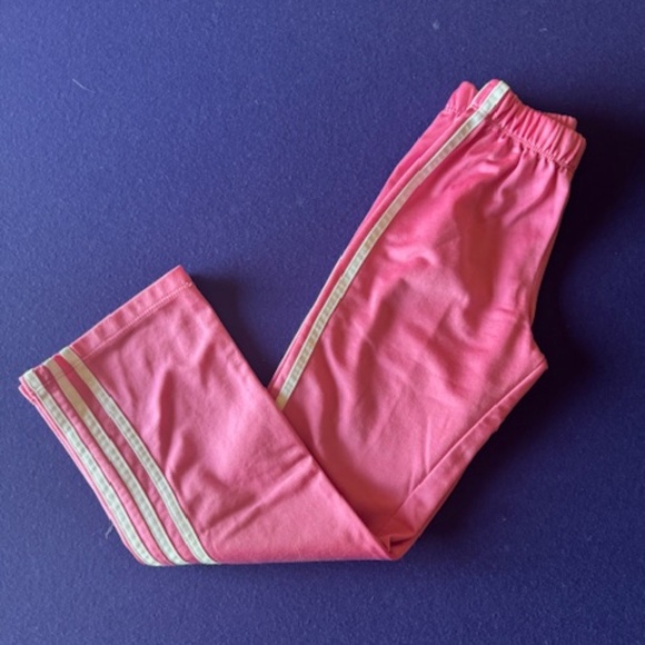 Adidas Pink And White Stripe Classic Tracksuit Girls Size Extra 6X - Picture 6 of 7